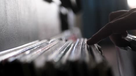 Looking-Through-Vinyl-Records