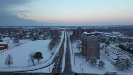 winter-timelapse-aerial--over-a-city-streets