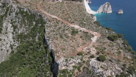 Zakynthos-cliff-path-below-panning