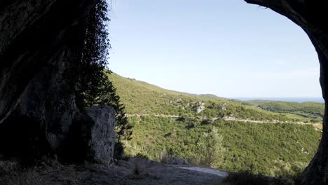 Zakynthos-Höhle-Von-Innen-Nach-Außen