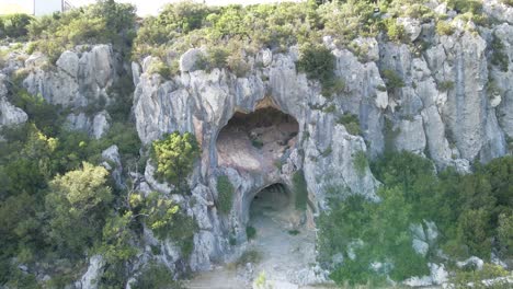 Zakynthos-Höhle-Von-Innen-Nach-Außen