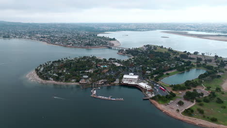 Drone-flying-towards-Paradise-Cove-in-Mission-Bay