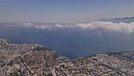 Antalya-Turkey-Aerial-v77-high-altitude-drone-flyover-downtown-capturing-satellite-cityscape-across-coastal-neighborhoods-bounded-by-beautiful-mediterranean-sea---Shot-with-Mavic-3-Cine---July-2022