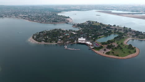 Aerial-view-of-Mission-Bay-in-the-afternoon