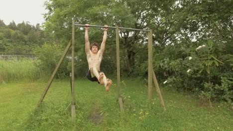 Motived-athletic-young-man-doing-L-Sit-pullups-to-target-abs
