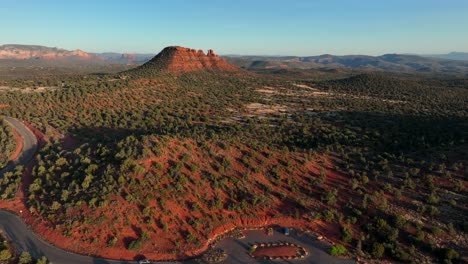 Red-Sandstone-Canyon-On-Vast-Landscape-Of-Sedona-In-Arizona