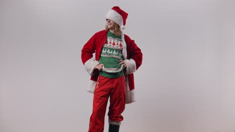 Schrecklich-Santa-Jake-Wird-Von-Einem-Verärgerten-Empfänger-Mit-Einem-Geschenk-Angegriffen