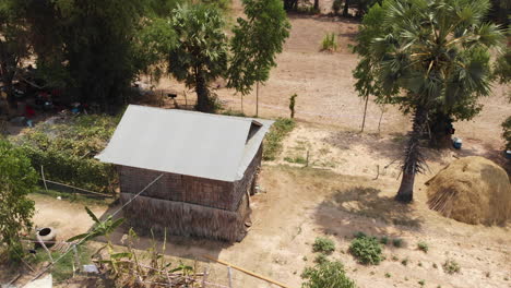 Cambodia-traditional-house-in-rural-village