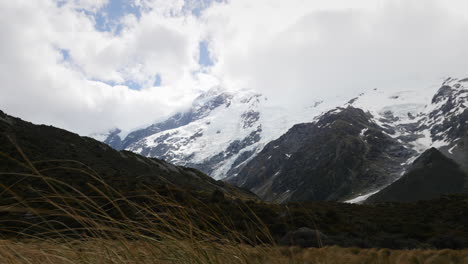 Wind-blowing-grass-in-Mt-Cook-national-Park