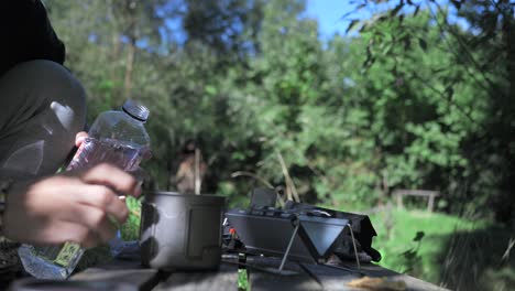 cooking-stove-in-the-Nature,-Outdoor,-Camping