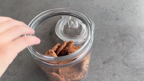 Sneaky-boy-takes-cookies-from-the-jar-then-takes-the-whole-jar