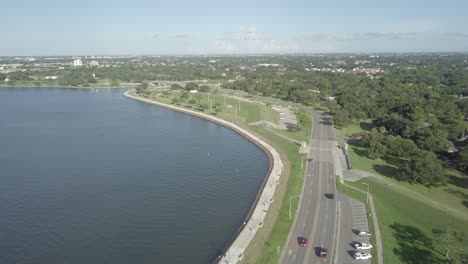 DRONE-FLIGHT-ABOVE-THE-LAKEFRONT-IN-NEW-ORLEANS
