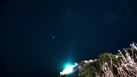 Zeitraffer-Der-Sterne-In-Ischia-Italien
