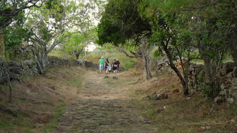 Camino-Real-Barichara-to-Guane-Colombian-Family-Walking