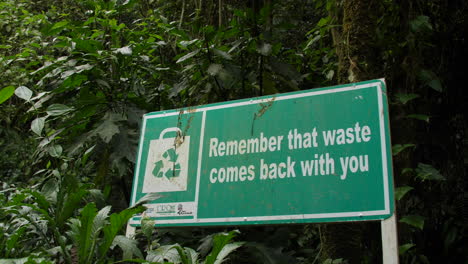 Waste-Sign-in-the-Jungle-Cocora-Valley-Colombia