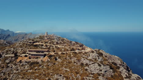 Blick-Auf-Den-Haritage-Turm-Aus-Der-Luft-Auf-Mallorca,-Spanien