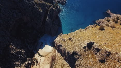 Mavic-pro-drone-shot-from-above-one-of-Mallorca's-beaches