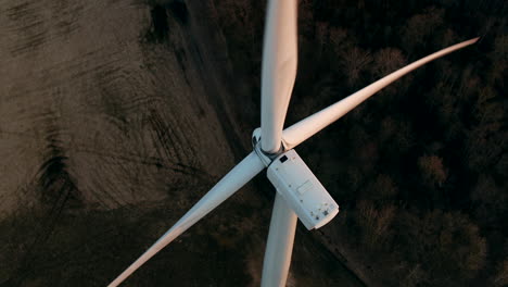 Electric-wind-turbine-spining.-Generates-electricity-from-wind