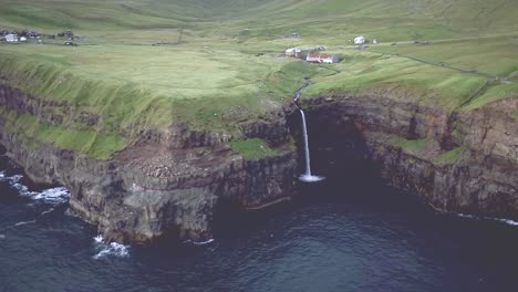 Faroe-Islands-with-beautiful-waterfalls-and-rugged-coastline-in-middle-of-the-Atlantic-ocean