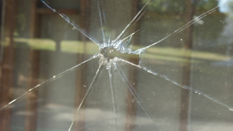 Broken-Window-Glass-Spider-Tracking-Into-Focus