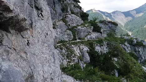 A-dangerous-path-in-the-mountains-with-beautiful-nature-in-the-background