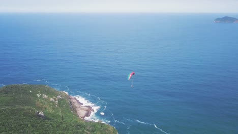 Paramotor-Flying-Over-the-Sea-of-Brazil