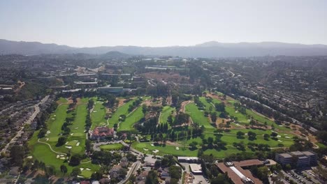 Aerial-footage-Of-Golf-Course-country-club