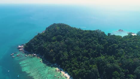 Beautiful-4K-aerial-of-the-tropical-Perhentian-Islands-in-Malaysia