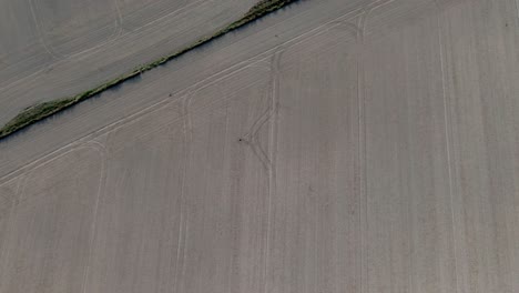 Aerial-of-Plowed-Field-Empty-Field-Top-View-4K