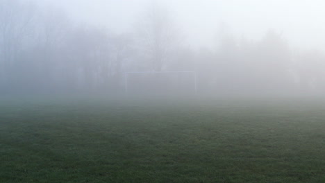 Soccer-Goalposts-In-The-Mist-4k-#2