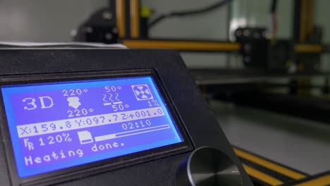 3D-Printer-Blue-LCD-Screen-Printing-Data-Black-FIlament