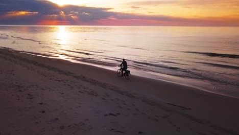 Beach-Bike-Ride-60fps-Drone-Shot