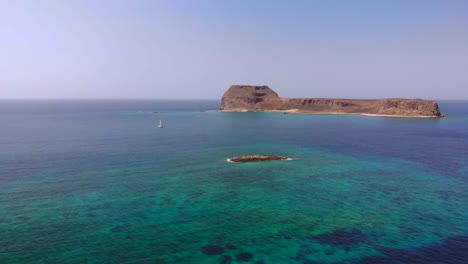 Lonely-islands-in-the-ocean,-Crete,-Greece