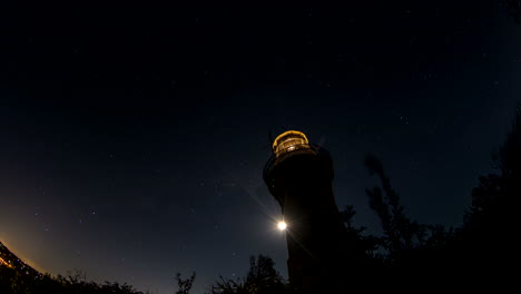 beautiful-star-lapse-with-lighthouse-and-moon
