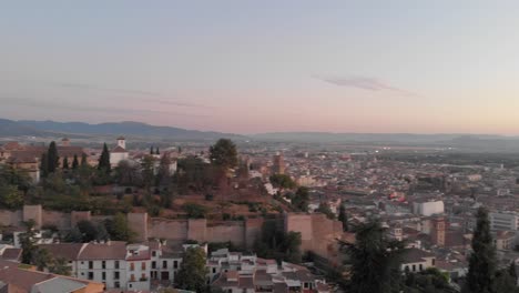 Spanien-Granada-Sonnenuntergang-Nachmittag-Mit-Einer-Drohne