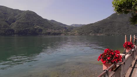 Lago-Di-Lugano-Durante-Un-Día-Soleado-De-Verano