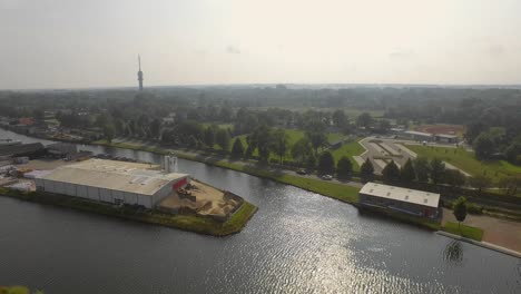 La-Zona-Residencial-De-Nueva-Construcción-Cerca-De-Goinge-Meer,-En-Los-Países-Bajos