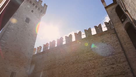 The-castle-in-the-historical-town-Sirmione-at-Lake-Garda