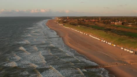 The-beach-of-Domburg-during-a-summer-sunset