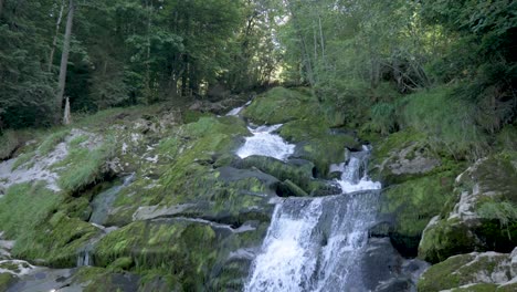 A-fast-flowing-alpine-waterfall