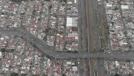 Aerial-View,-Central-Avenue,-metropolitan-area-Mexico-City
