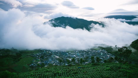 Sunrise-Clouds-moving-over-Dieng-Mountains