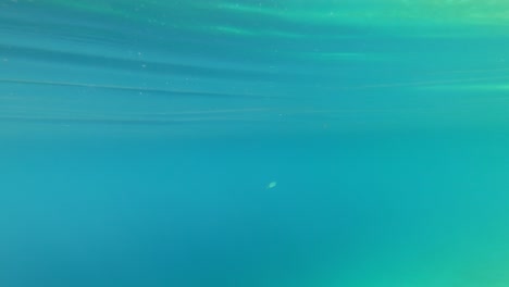 Schönes-Türkis-Unter-Wasser-Mit-Reflexionen-Und-Licht-Auf-Der-Oberfläche