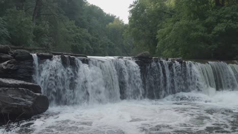 Waterfall,-the-Wissahickon-Creek,-Philadelphia,-PA