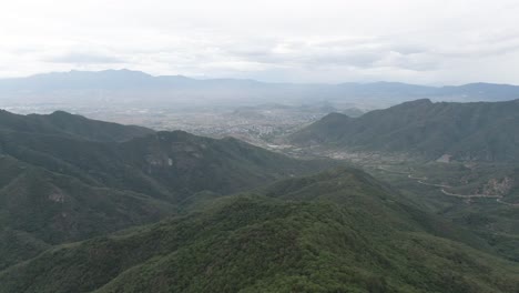 Mountains-Roads-Oaxaca,-Aerial-View-Drone-3,-Mexico