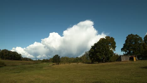 Otoño-Tormenta-Lluvia-Nubes-Time-lapse-Día-Soleado