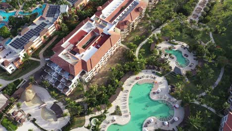Punta-Cana-luxury-tourist-resorts-with-pools-and-beach