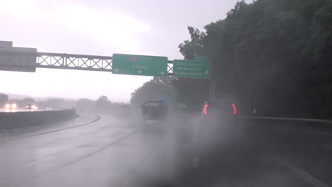 Driving-on-the-highway-in-a-heavy-downpour