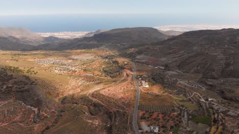 Die-Berge-Bei-Almeria-Im-Süden-Spaniens,-Luftaufnahme