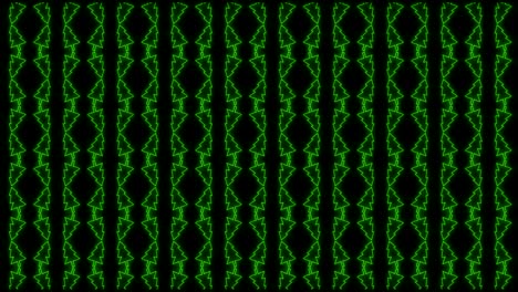 Patrón-De-Animación-De-Fondo-De-Mosaico-De-árbol-De-Navidad-En-Verde-Brillante-Y-Negro